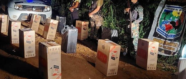 ANDRESITO: Secuestran millonaria carga de cigarrillos de contrabando en zona de monte