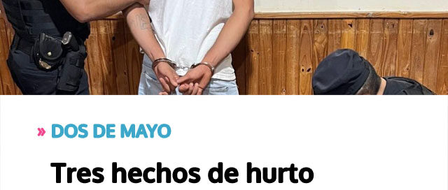 DOS DE MAYO: Tres hechos de hurto fueron esclarecidos con elementos recuperados y un detenido