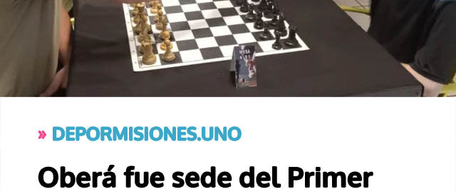 Oberá fue sede del Primer Encuentro de Ajedrez de Verano 2026