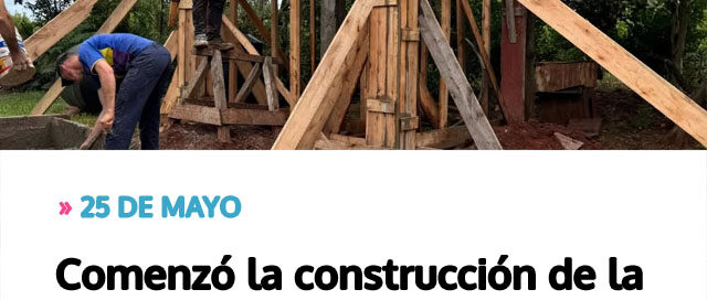 Comenzó la construcción de la torre de agua que abastecerá a Picada Progreso