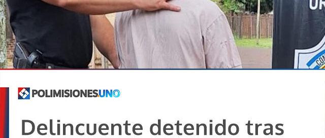 Delincuente detenido tras robar en una vivienda y ser identificado por cámaras de seguridad