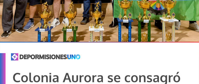 Colonia Aurora se consagró campeón provincial de bochas y defenderá el título a nivel nacional